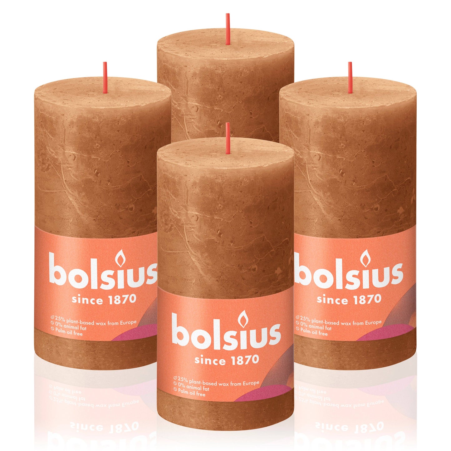 Rustic Pillar Candle | Spice Brown | 2.75 X 5"