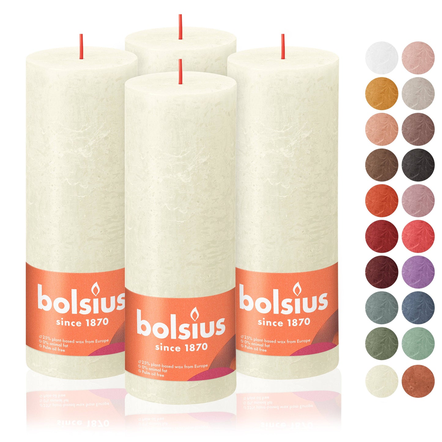 Rustic Pillar Candle | Ivory | 2.75 X 7.5"