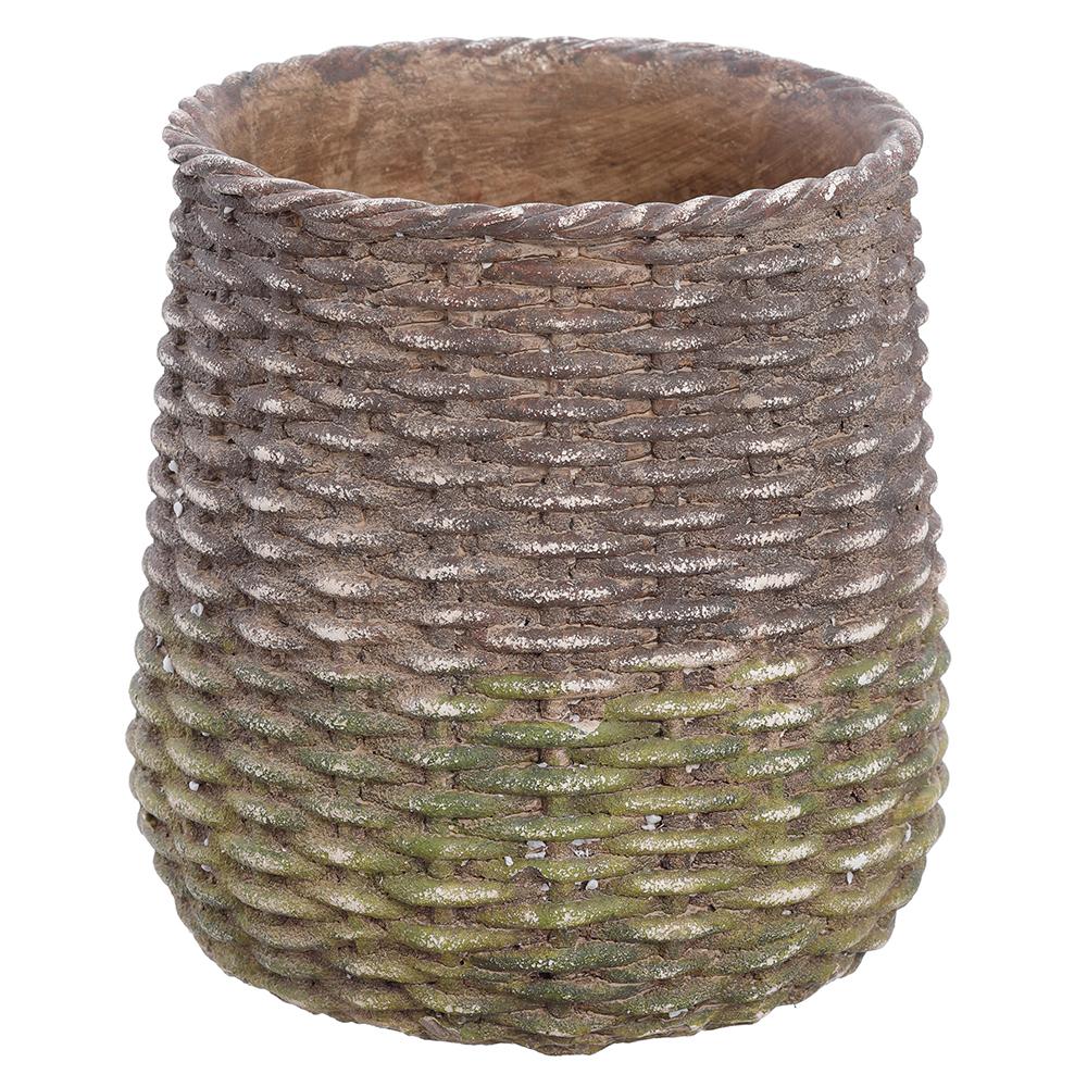 Cement Planter | Green Rust