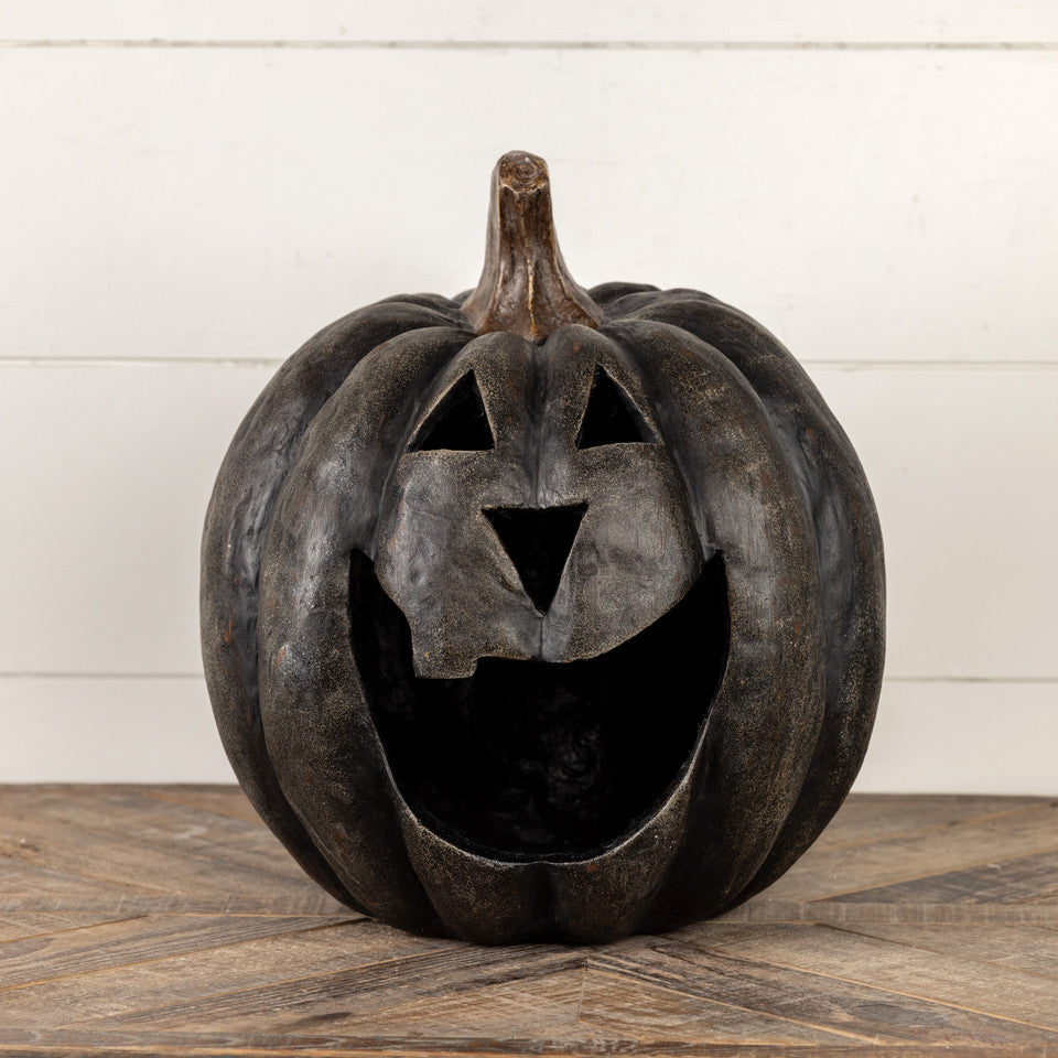 Black Big Mouth Pumpkin | 15"
