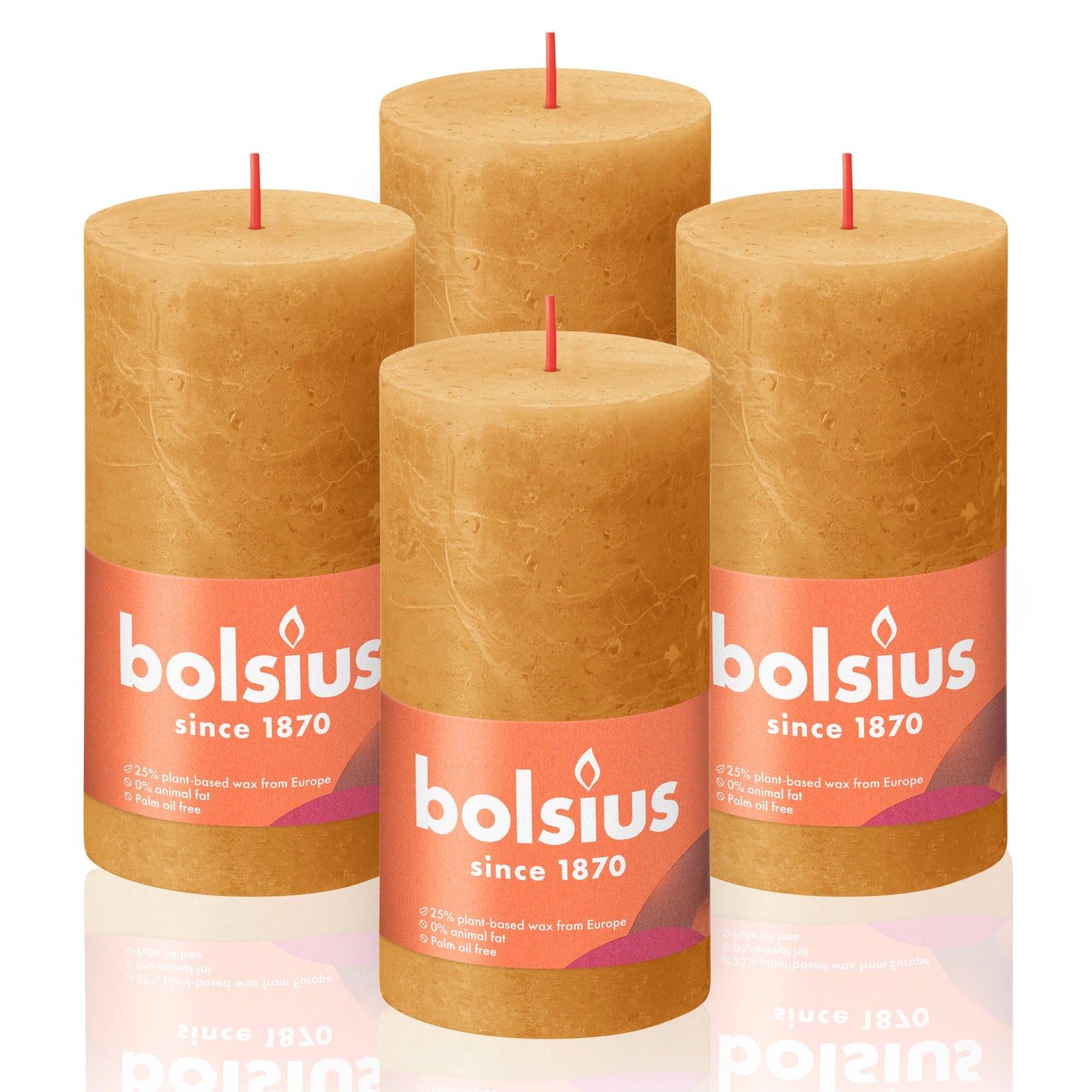 Rustic Pillar Candles | Cloudy White | 2.75 X 5"