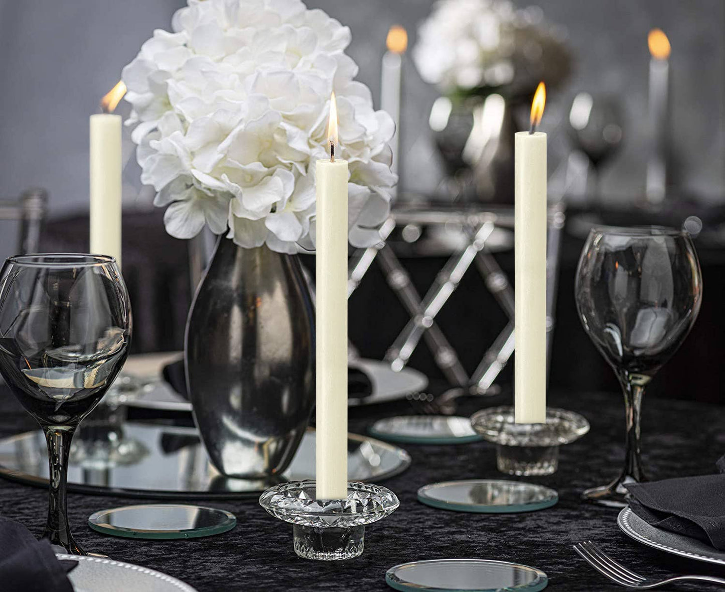 Rustic Taper Candle | Ivory | 10.5"