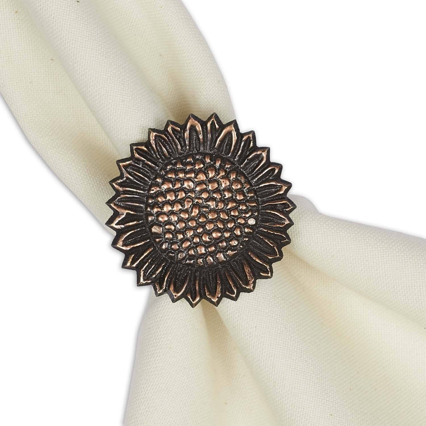 Harvest Sunflower Napkin Ring - Set of 4