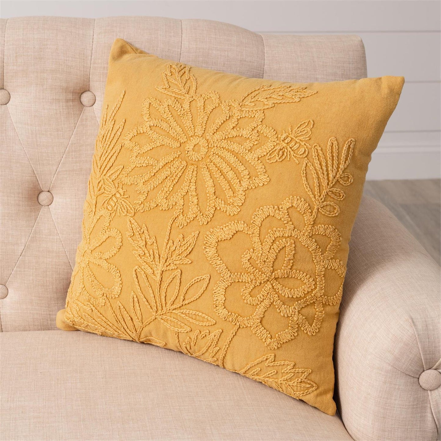 Stonewashed Bee Pillow