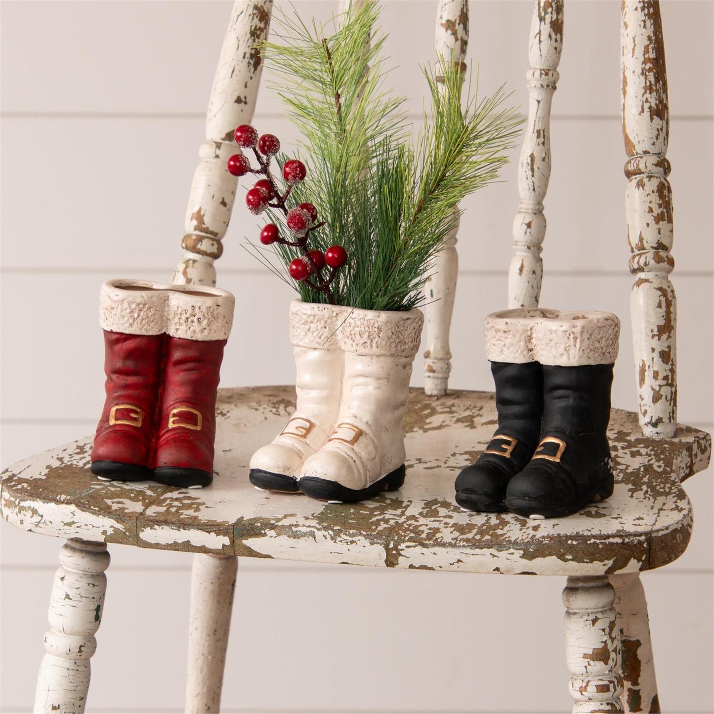 Mini Santa's Boots Vases
