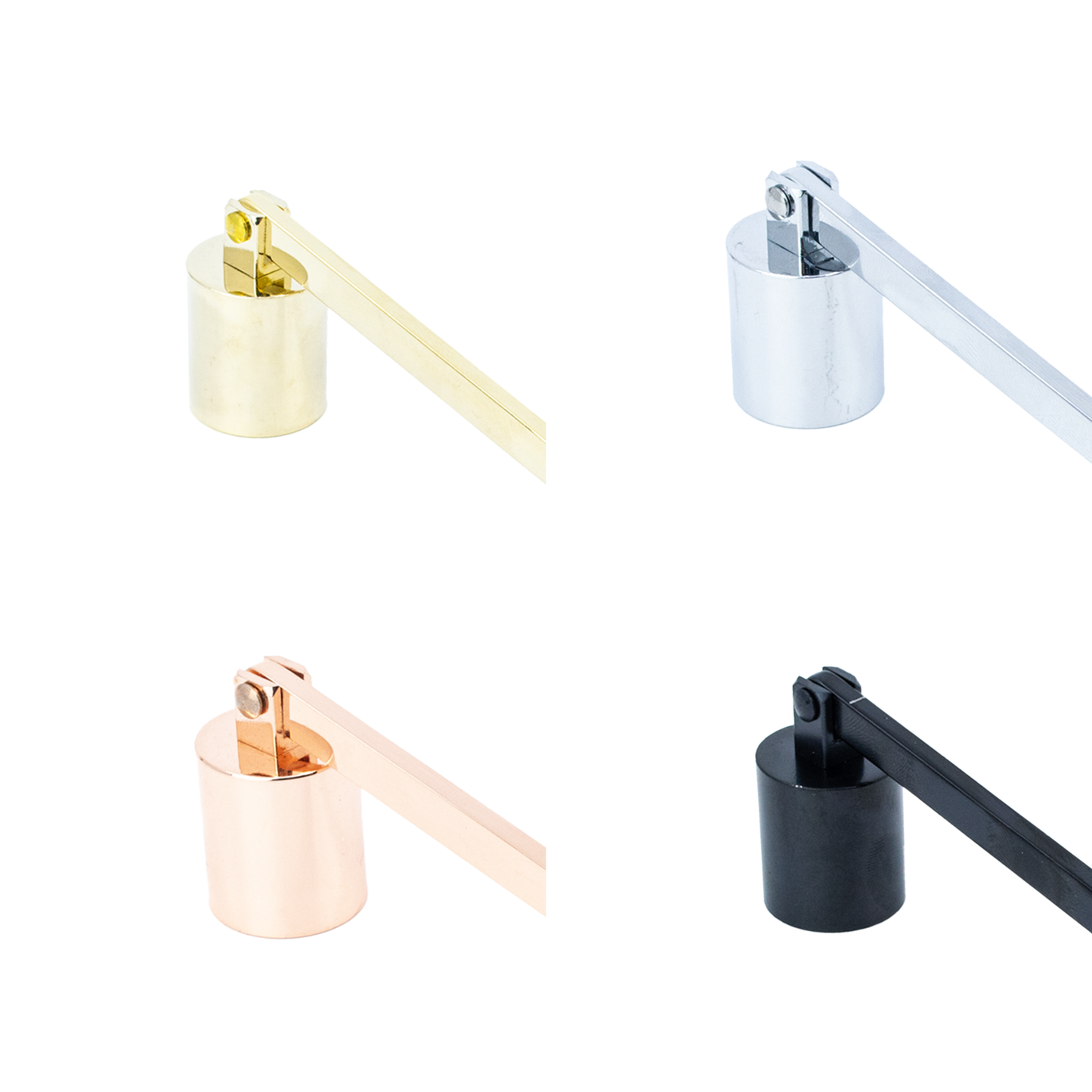 Candle Wick Snuffer Stainless Steel Hand Polished: Black