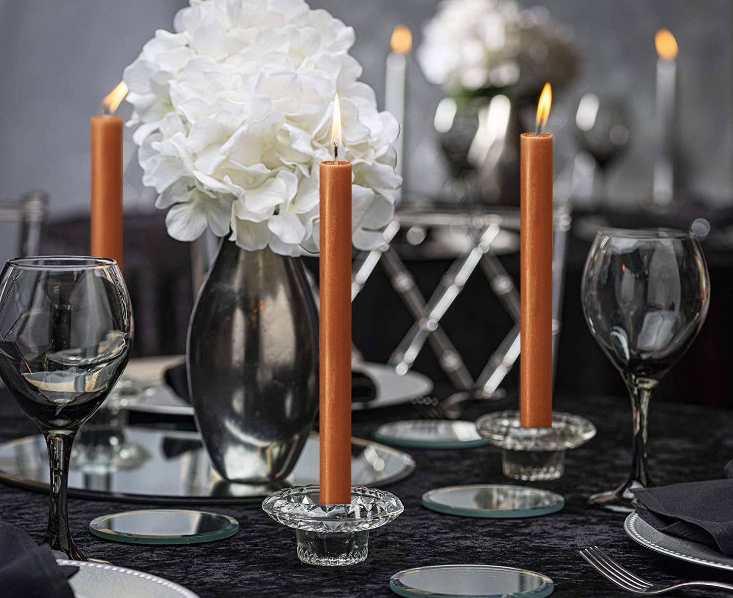 Rustic Taper Candle | Spice Brown | 10.5"