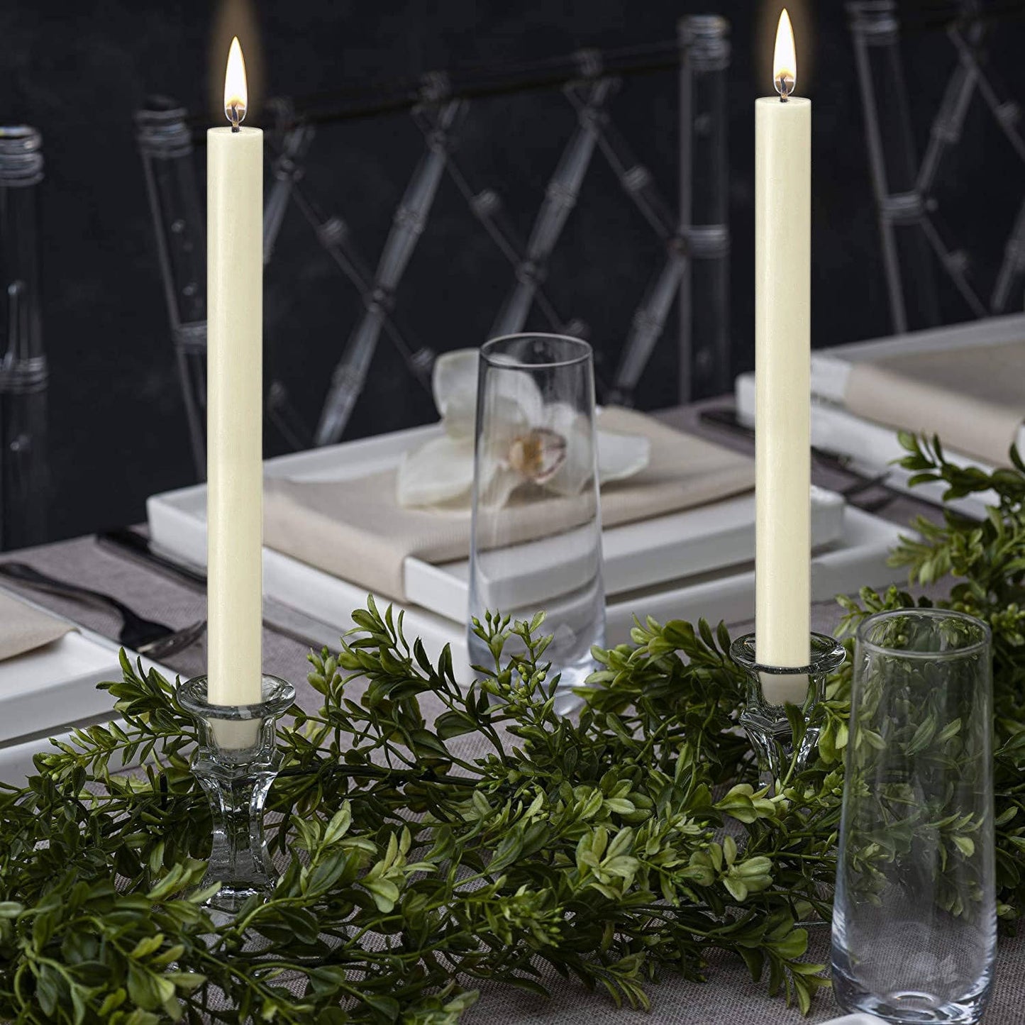 Rustic Taper Candle | Ivory | 10.5"