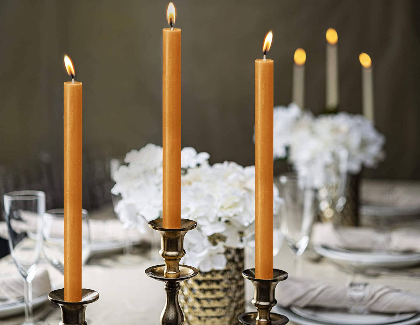 Rustic Taper Candles | Honeycomb Yellow | 10.5"