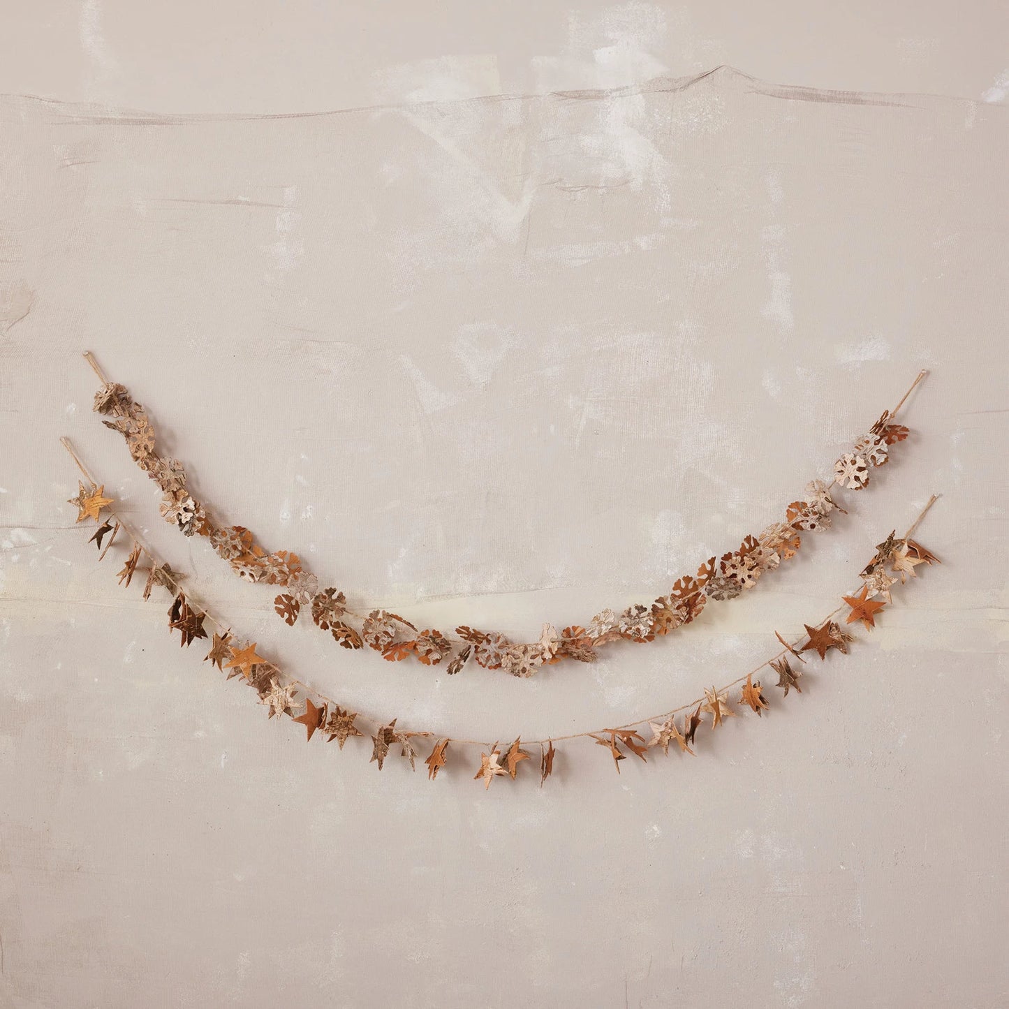 Birch Bark Snowflake Garland