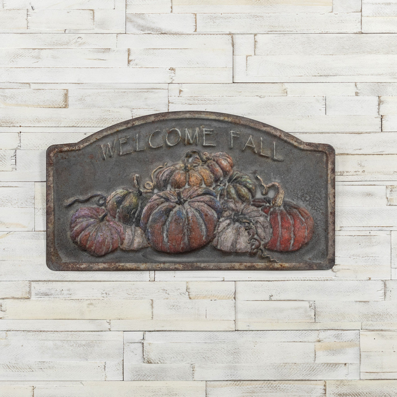 Welcome Fall Pumpkin Sign 16"