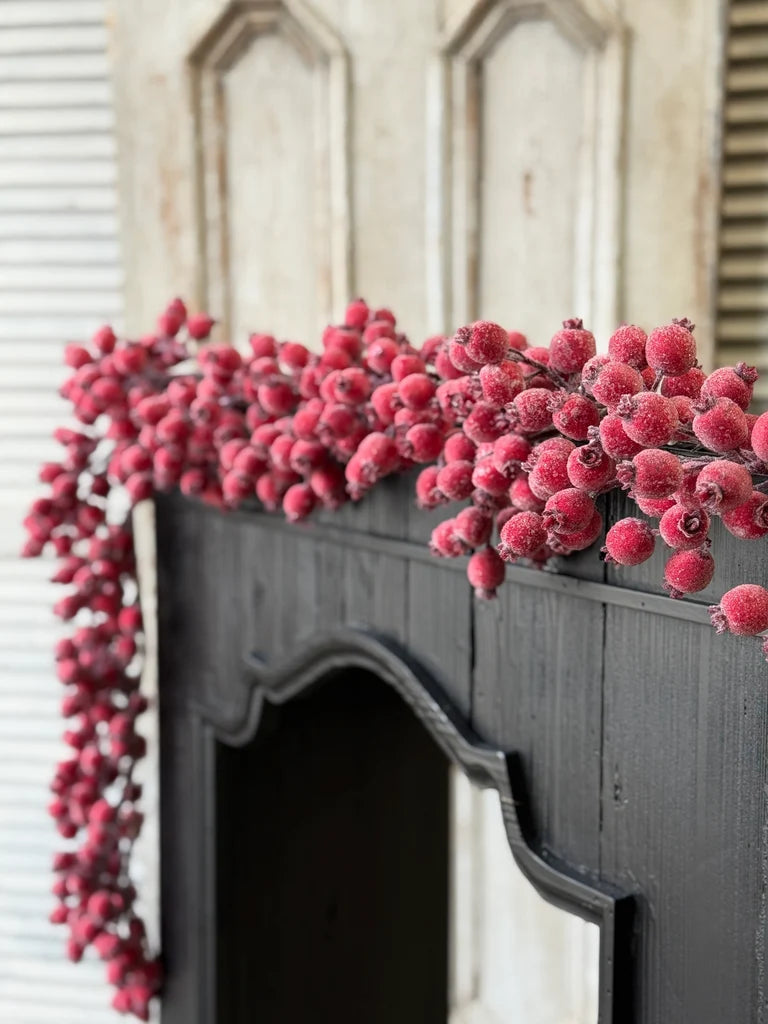 Iced Everberry Garland | 6'