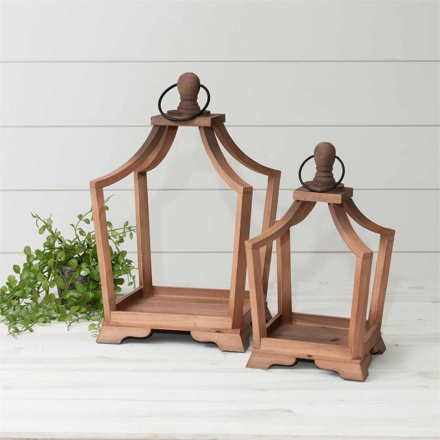 Arched Wooden Lanterns