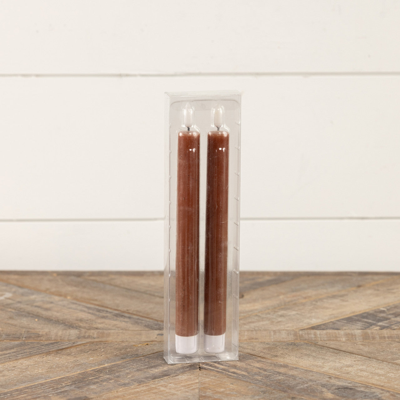 3D Flame Bronze Taper Candle (Set) | 9.5"