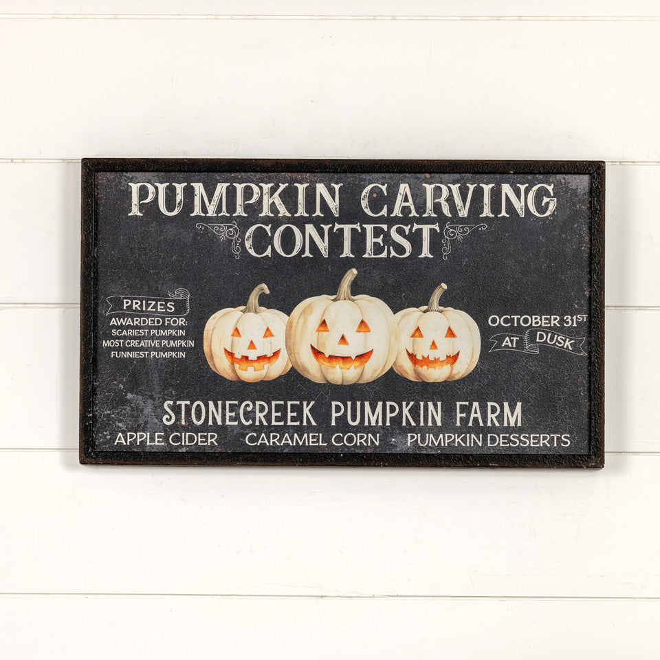 Pumpkin Carving Contest Sign 24"