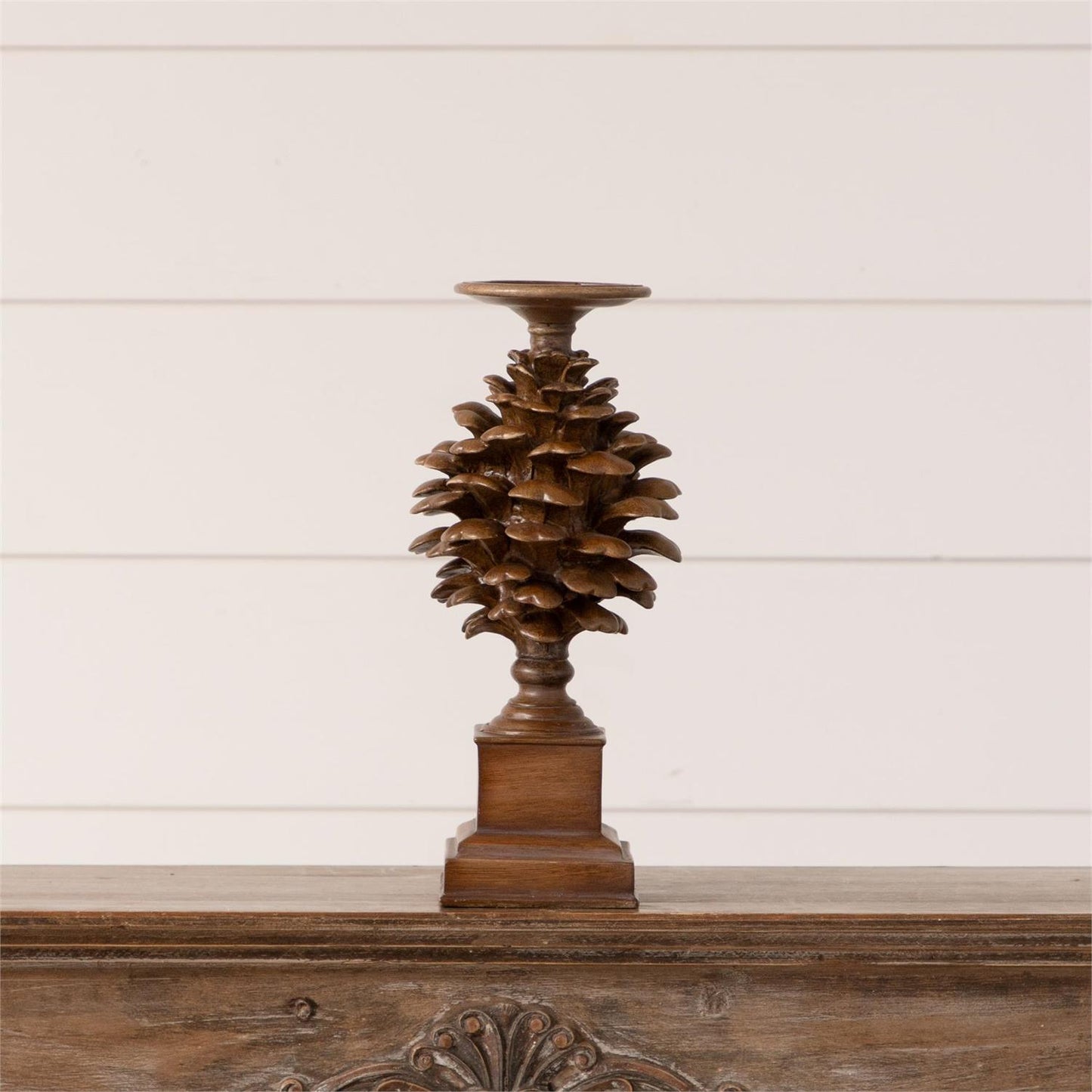 Pine Cone Candle Holder | Small