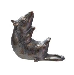 Stoneware Rat Metallic Glaze