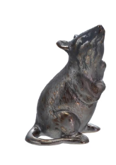 Stoneware Rat Metallic Glaze