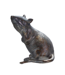 Stoneware Rat Metallic Glaze