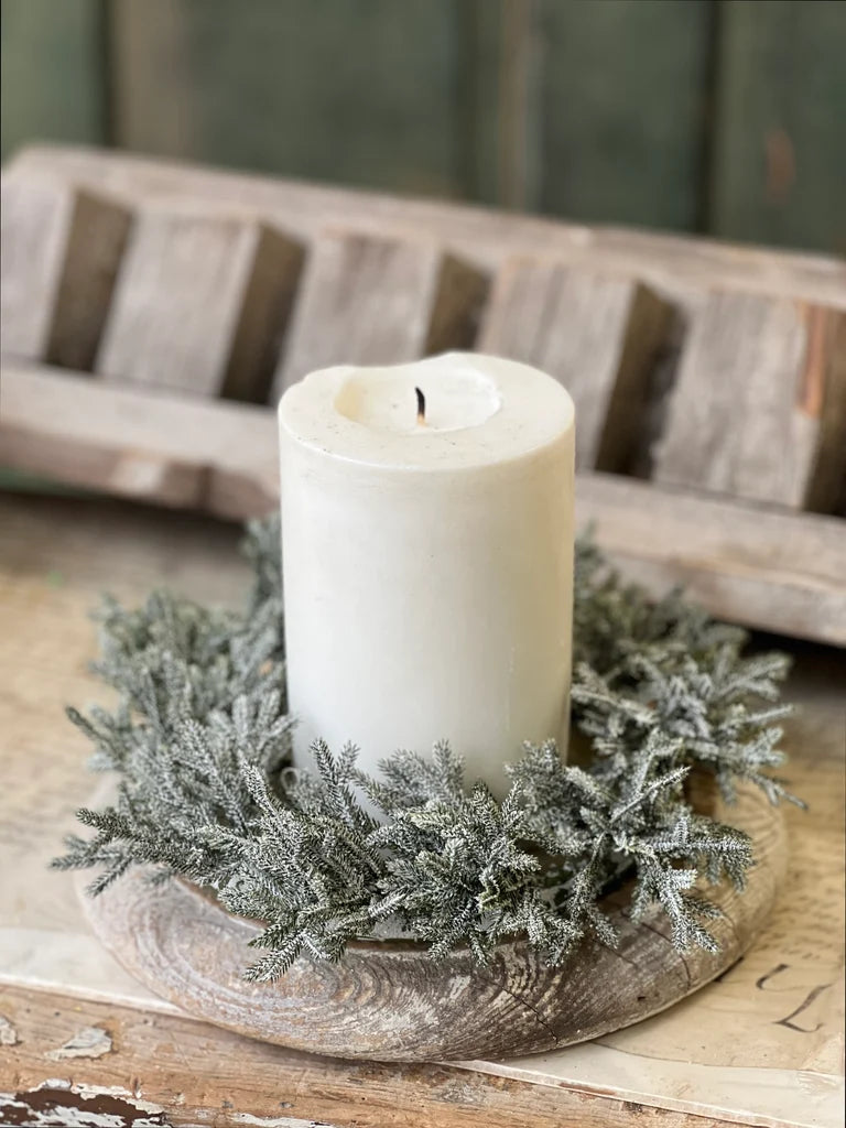 Snowslip Pine Candle Ring | 3" & 6"