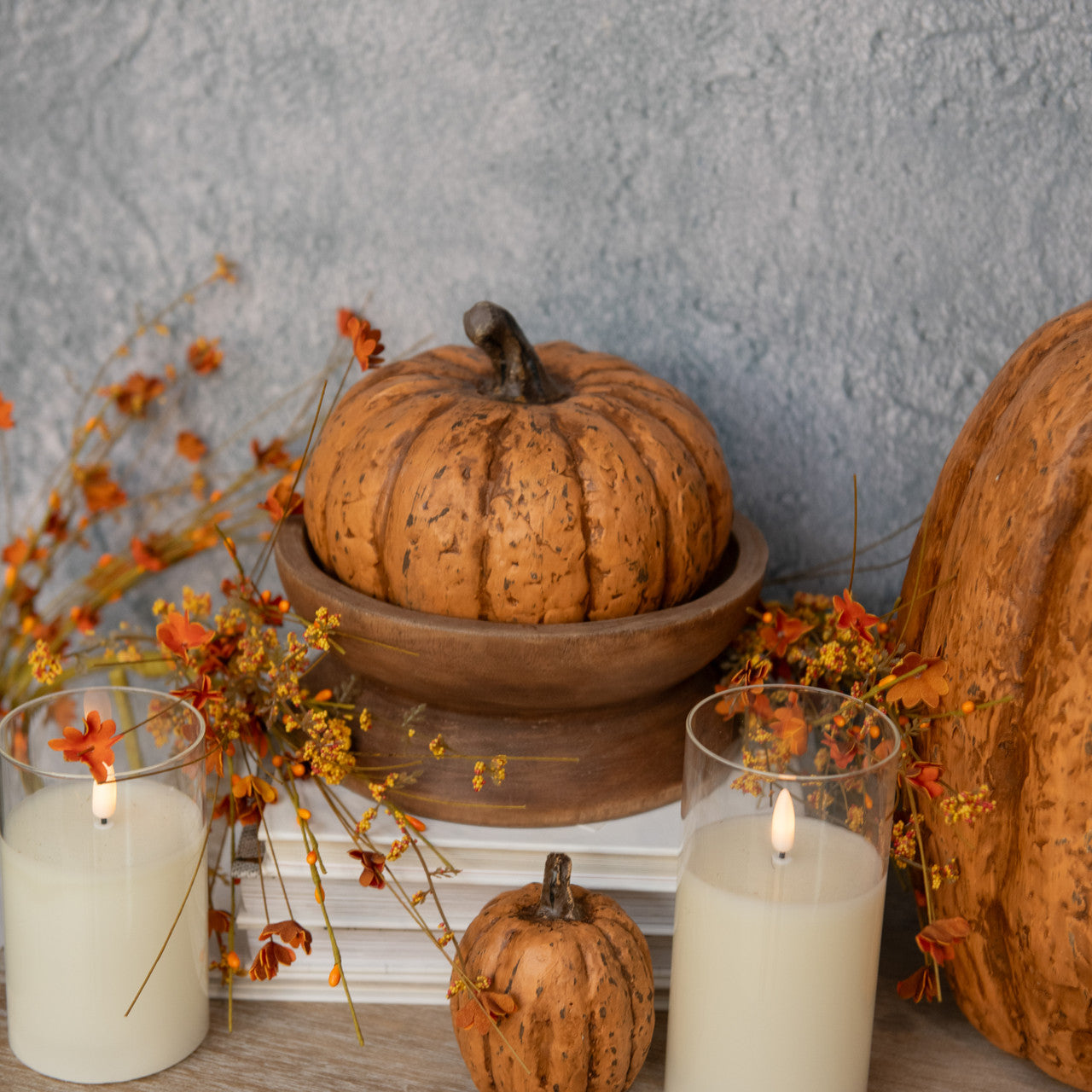 Terracotta Short Pumpkin 5.75"