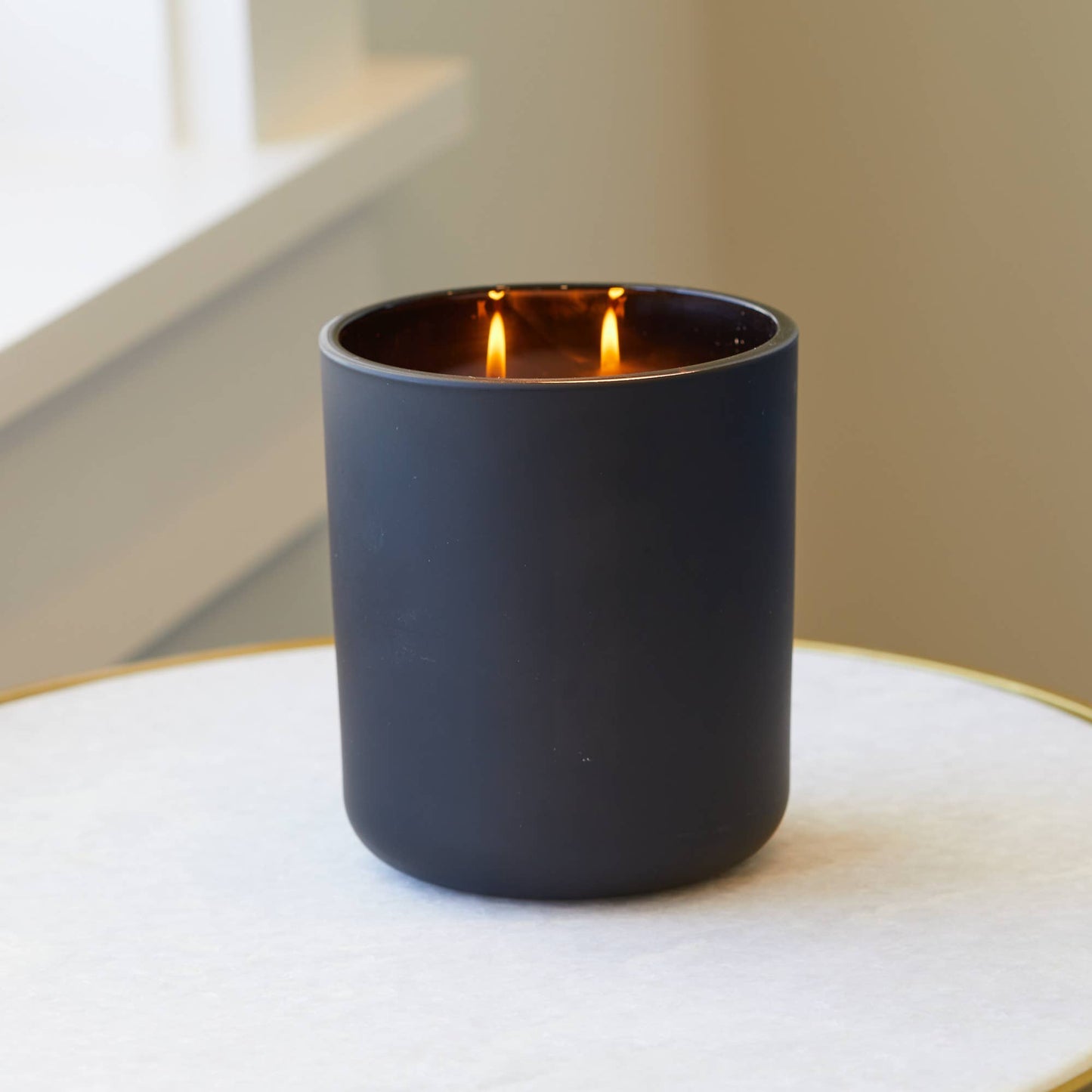 White Pine 2 Wick Candle In Black Vessel 10oz. Ctn.6
