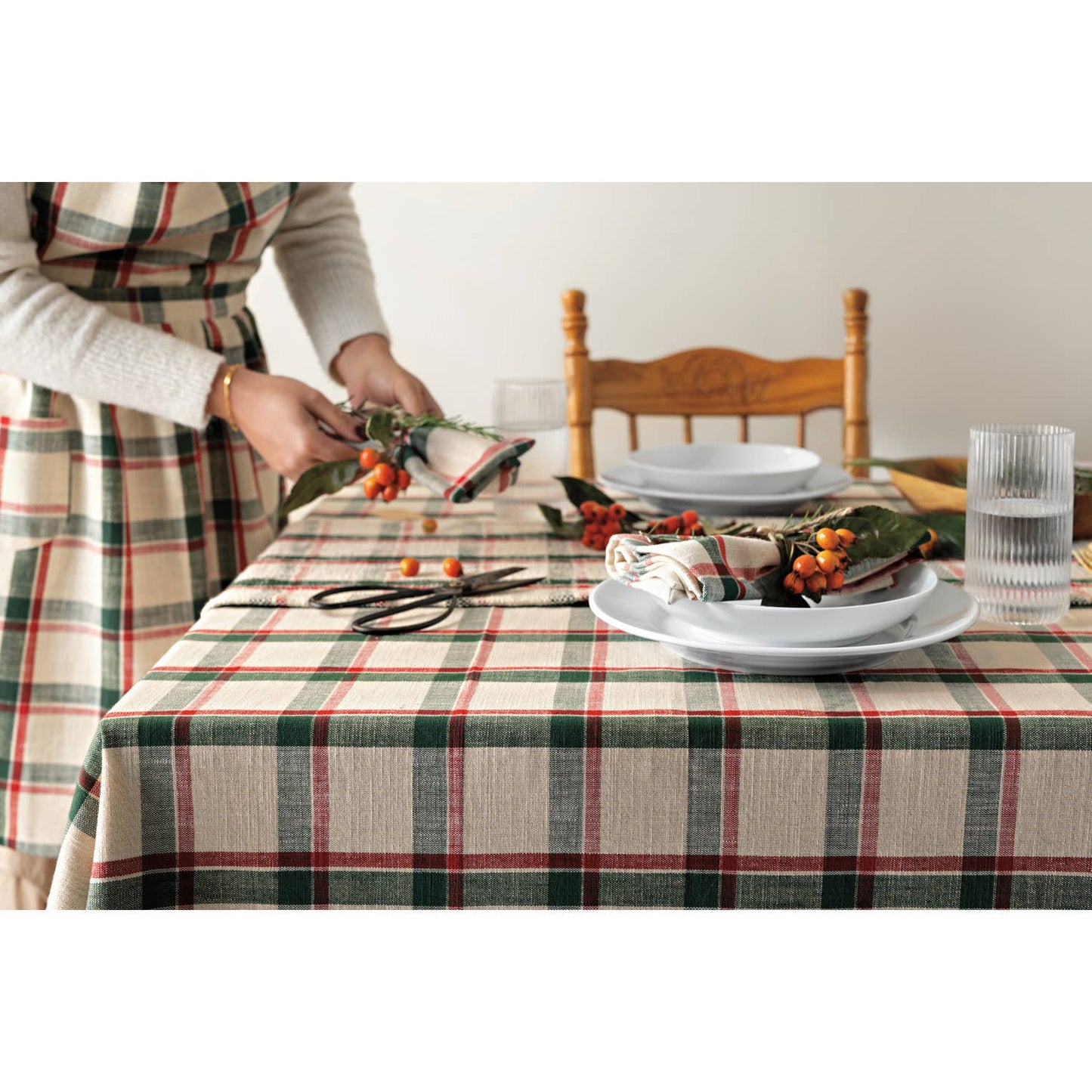 Noel Plaid Christmas Napkins