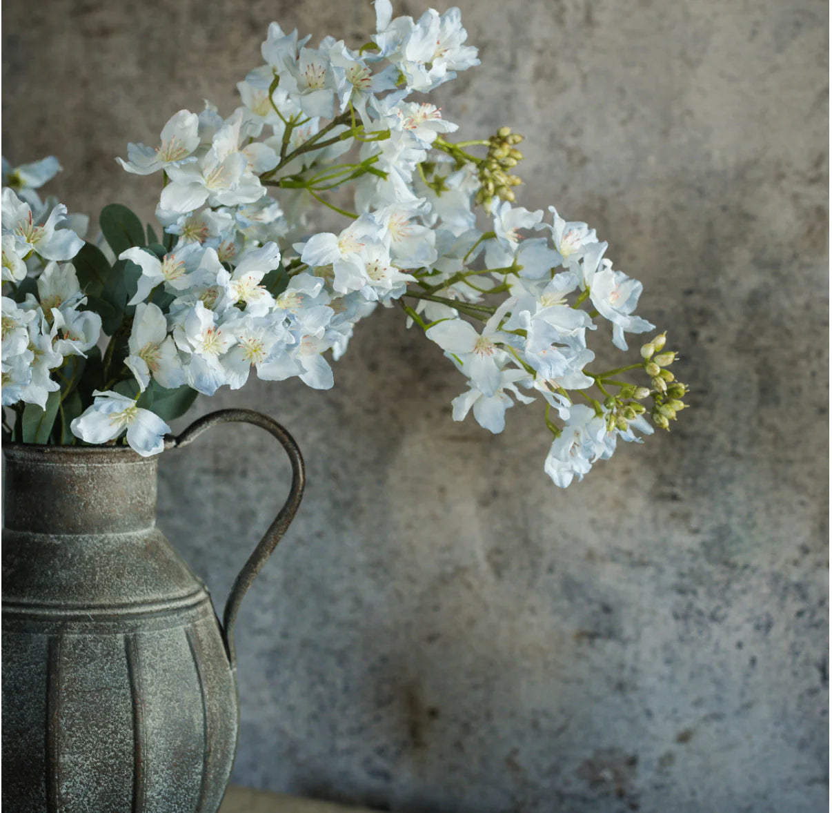 Light Blue Blossom Spray | 34"