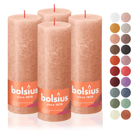 Rustic  Pillar Candle | Creamy Caramel | 2.75 X 7.5"