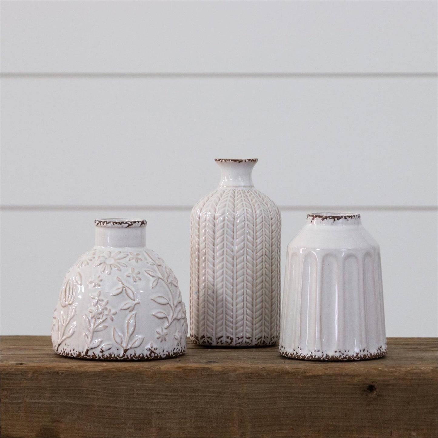 Small Textured Pattern Vases
