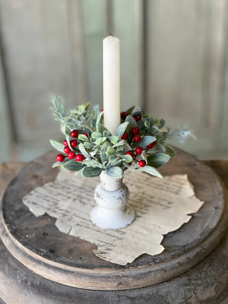 Berry Bright Greens Candle Ring