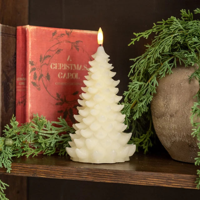 Balsam 3D Tree Candle | Cream