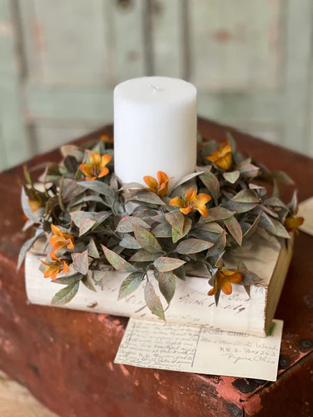 Coquette Blooms Candle Ring |  9"