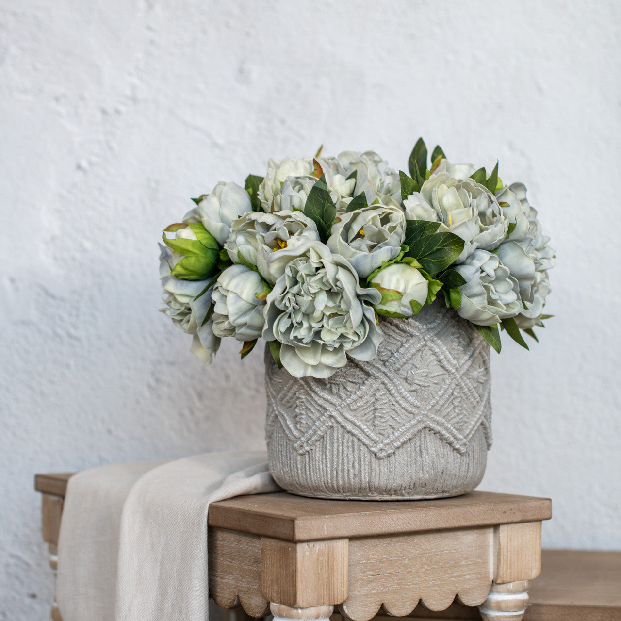 Dusty Blue Peony Bundle | 12"