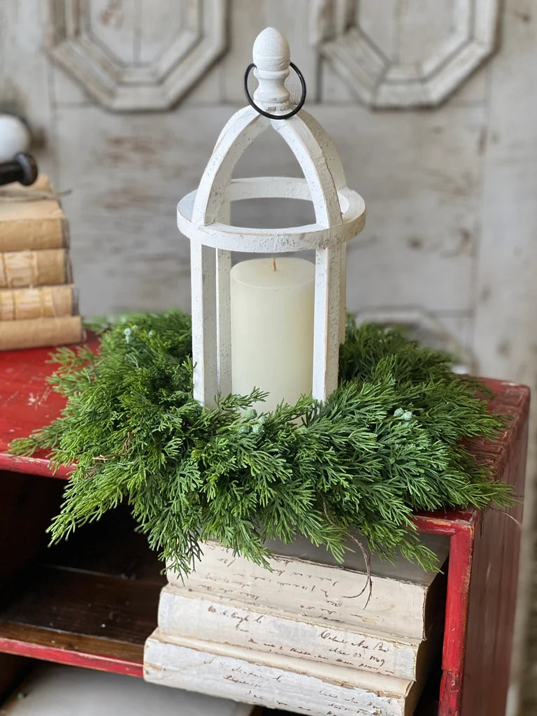Dripping Cedar Candle Ring | 16"