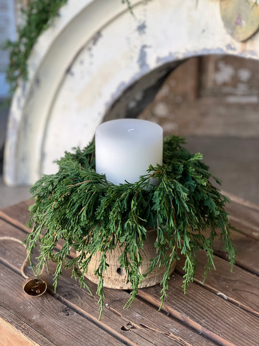 Emerald Falls Candle Ring | 12"