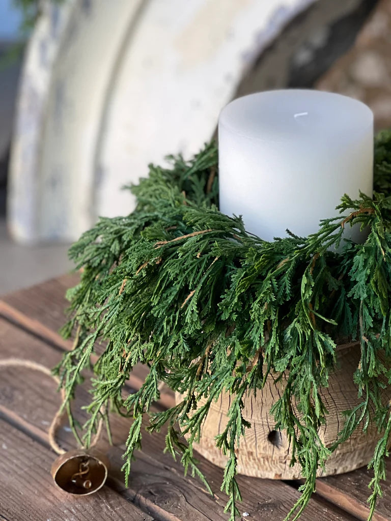Emerald Falls Candle Ring | 12"