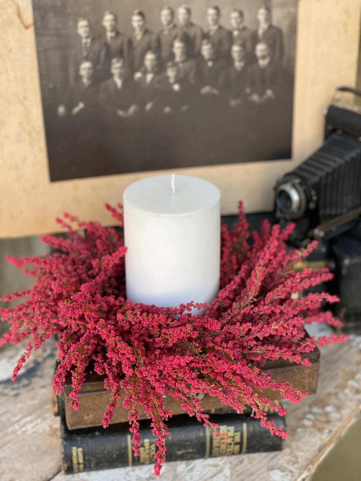 Fall Heather Candle Ring | 10"