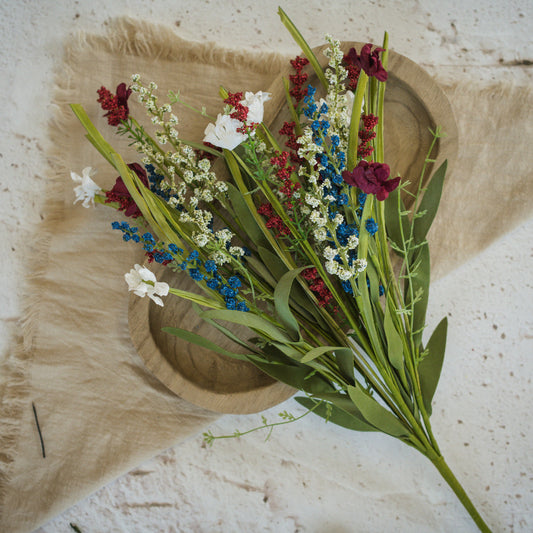 Red, White, & Blue Bush | 22"