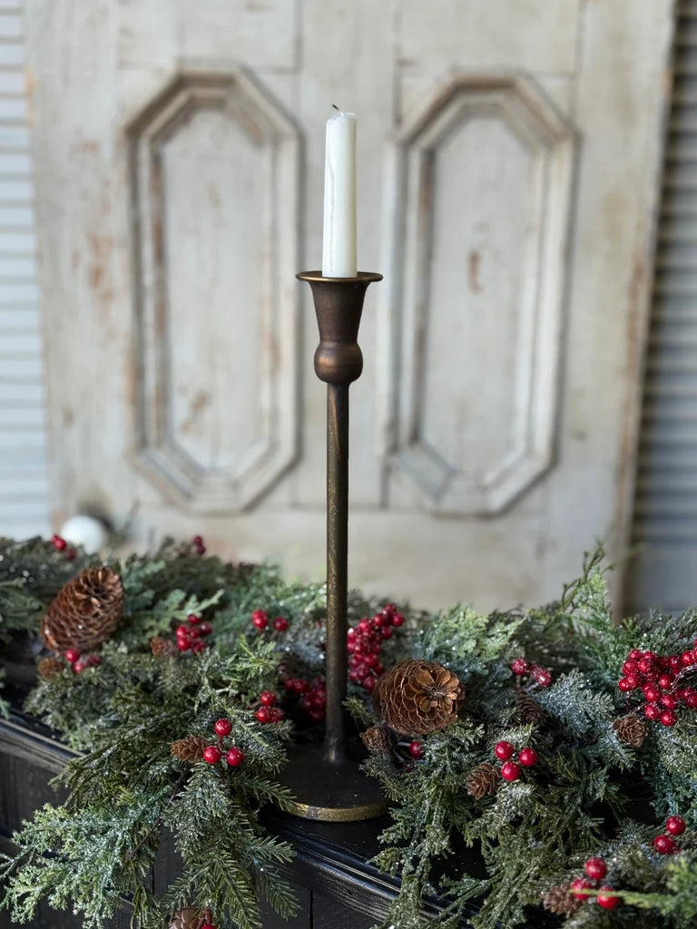 Antique Brass Maglia Holder | 12.5"