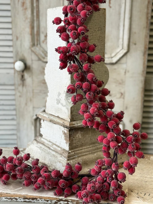 Iced Everberry Garland | 6'
