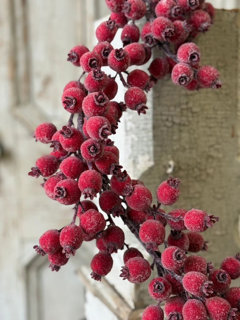 Iced Everberry Garland | 6'