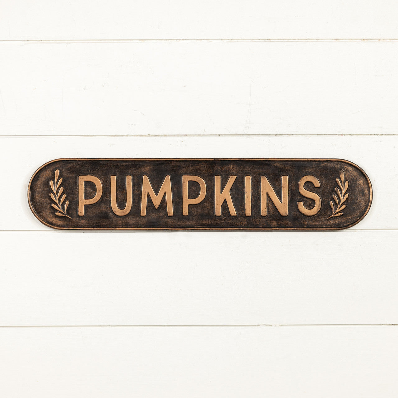 Metal Pumpkin Sign 24"