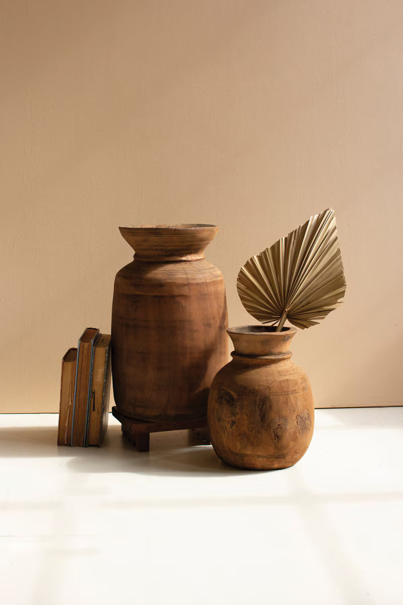 Mango Wood Urns