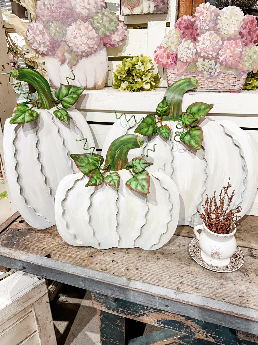 Ribbon Pumpkins Cream | Medium