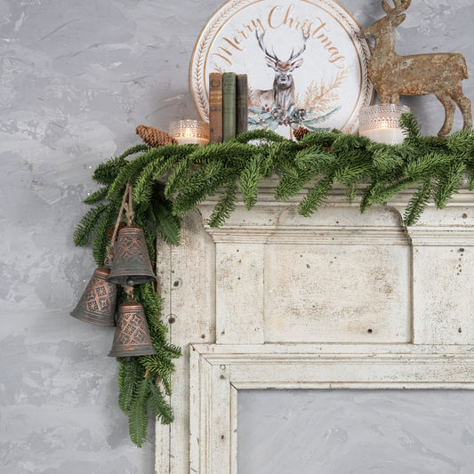 Soft Hunter Green Pine Garland | 6'