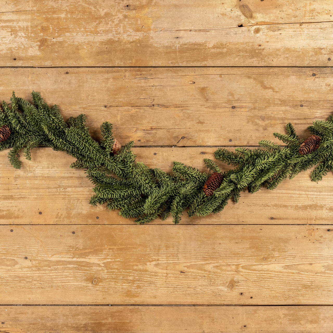 Soft Hunter Green Pine Garland | 6'