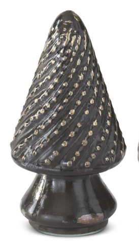 Mini Pewter Mercury Glass Christmas Trees