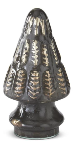 Mini Pewter Mercury Glass Christmas Trees