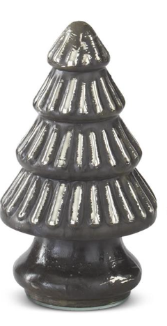 Mini Pewter Mercury Glass Christmas Trees